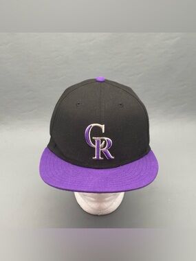 New Era 59FIFTY Colorado Rockies Hat 7 1/4 MLB Authentic On-Field Fitted Cap